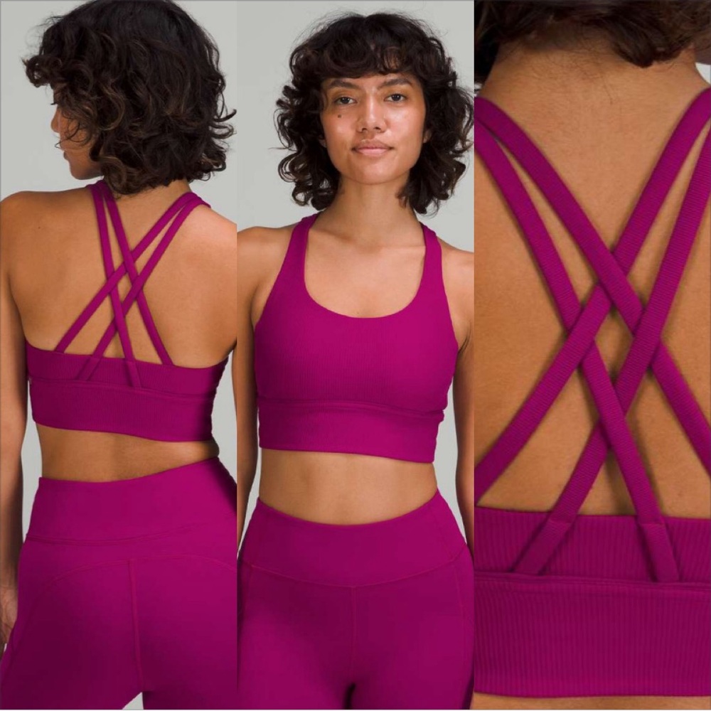Lululemon Energy Longline Bra Ribbed Luxtreme *Medium Support, B–C Cups
